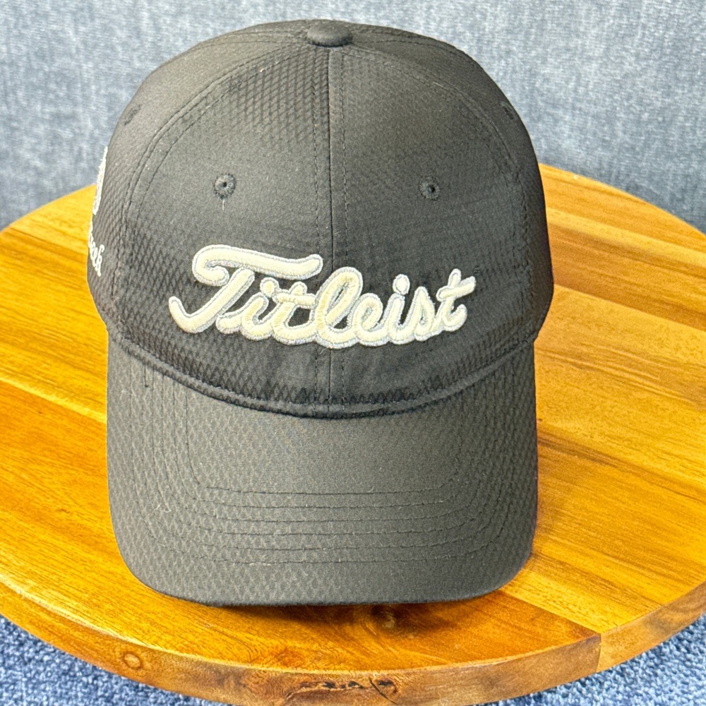Titleist Golf Hat Mens One Size Black Polyester Adjustable Wolf Creek Logo